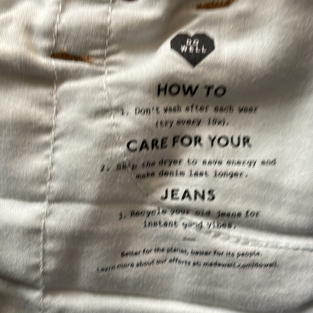Madewell 10" High-Rise Skinny Blue jeans Raw Hem - Picture 10 of 10